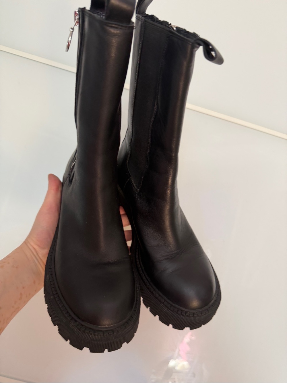 Wishbone black high combat boots - Picture 5 of 11